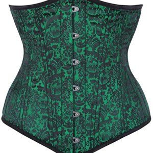 UNDERBUST CORSET- LONGLINE  BEAUTIFUL GREEN WAIST